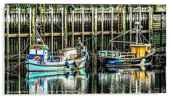 Fishing Boats in Ullapool Harbour Acrylic by Tylie Duff Photo Art