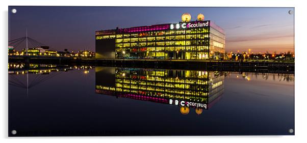 BBC Scotland HQ on the Clyde at Glasgow Acrylic by Tylie Duff Photo Art