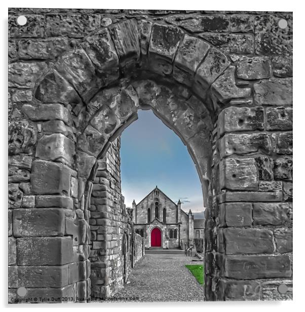 Kilwinning Abbey Acrylic by Tylie Duff Photo Art