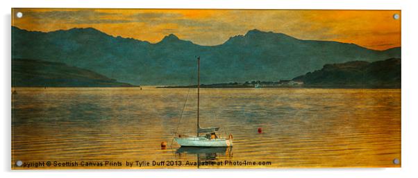 Sunset on the River Clyde Acrylic by Tylie Duff Photo Art