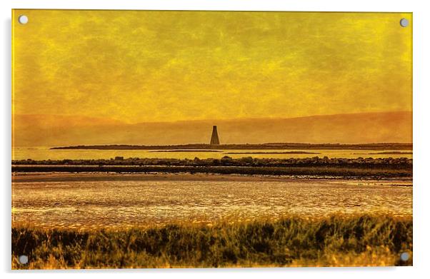 Sunset over Horse Island Ardrossan Acrylic by Tylie Duff Photo Art