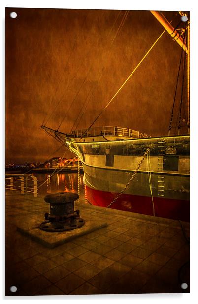 The Glenlee at  Riverside Museum Acrylic by Tylie Duff Photo Art