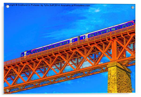  The Forth Rail Bridge North Queensferry Acrylic by Tylie Duff Photo Art