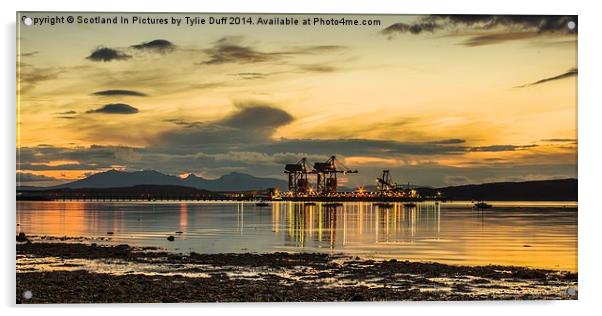  Fairlie Bay  at Sundown Acrylic by Tylie Duff Photo Art