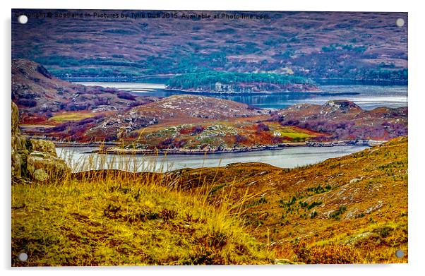 Loch Shieldaig in the Torridons Acrylic by Tylie Duff Photo Art