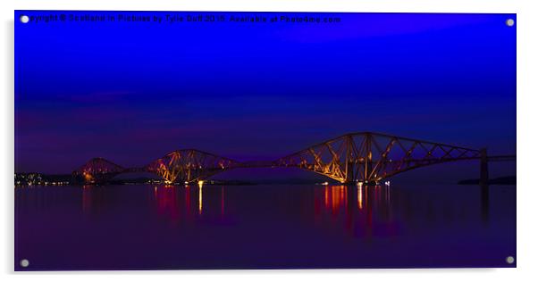  Forth Rail Bridge Scotland Acrylic by Tylie Duff Photo Art