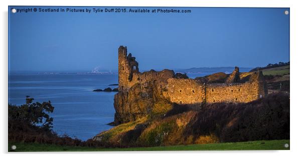 The Ruins of Dunure Castle Scotland Acrylic by Tylie Duff Photo Art