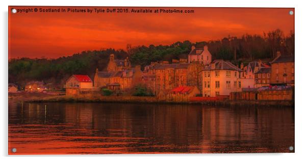 South Queensferry At Sunset Acrylic by Tylie Duff Photo Art