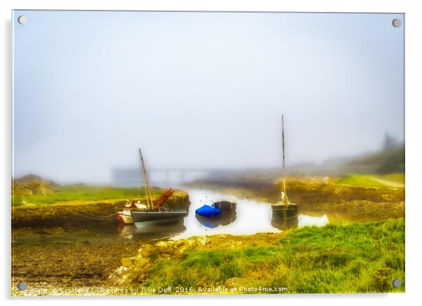 Sea Mists At Portencross Acrylic by Tylie Duff Photo Art