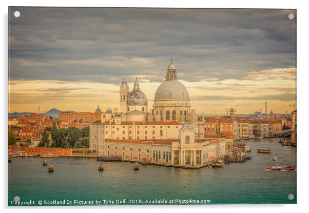 La Salute Grand Canal Venice Acrylic by Tylie Duff Photo Art