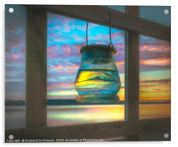 Sunset In a Jar Acrylic by Tylie Duff Photo Art