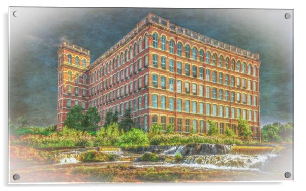 The Old Anchor Cotton Mill in Paisley  Acrylic by Tylie Duff Photo Art