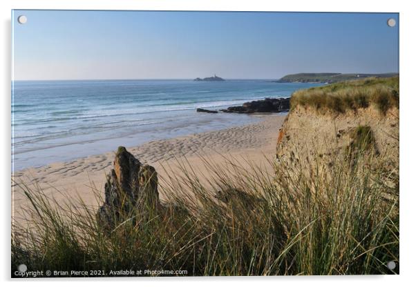 Hayle Gwithian Beach, Cornwall Acrylic by Brian Pierce