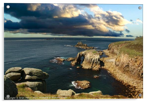 Land's End, Cornwall  Acrylic by Brian Pierce