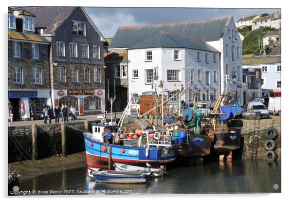 Mevagissey Harbour, Cornwall  Acrylic by Brian Pierce
