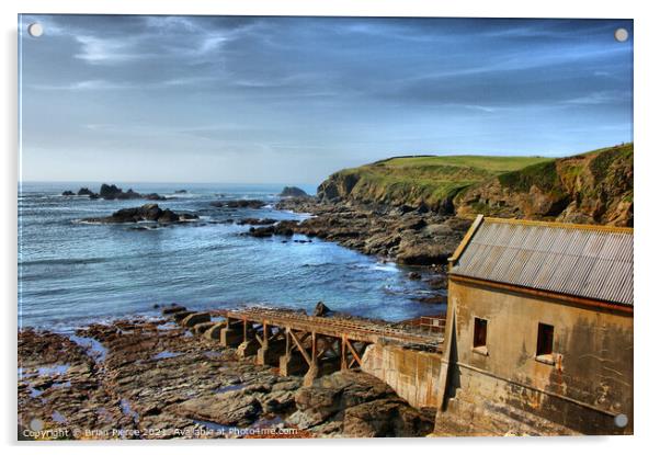 The Old Lizard Lifeboat Station  Acrylic by Brian Pierce
