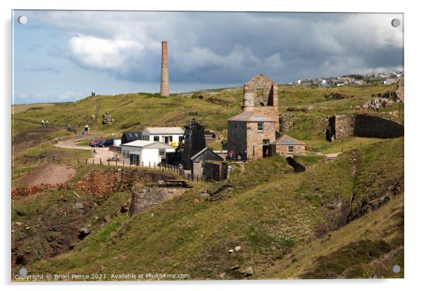 Levant Mine, West Cornwall Acrylic by Brian Pierce