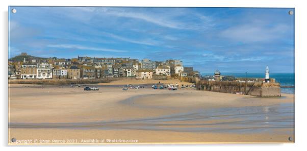 St Ives Harbour, Cornwall Acrylic by Brian Pierce