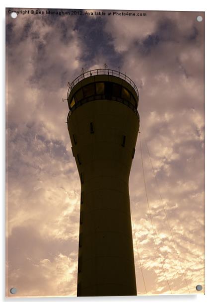 Basra Air Control Tower Acrylic by Ben Monaghan