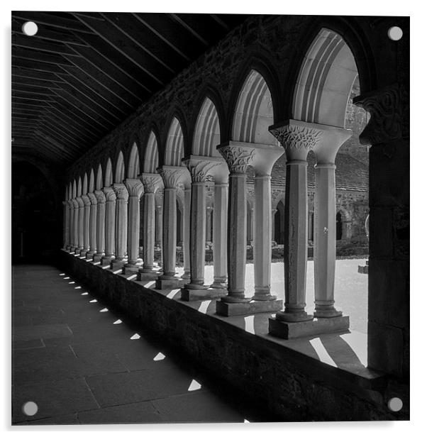 Iona Cloisters Acrylic by Ben Monaghan