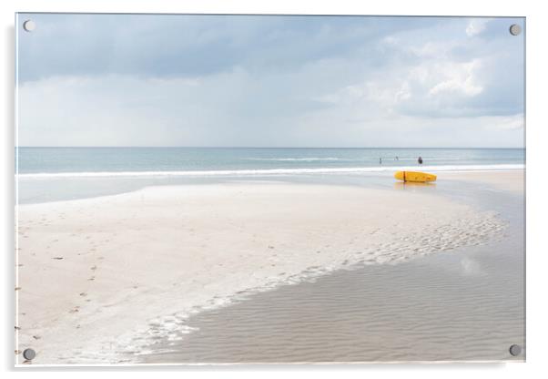Whitsand Bay, Cornwall Acrylic by Graham Custance