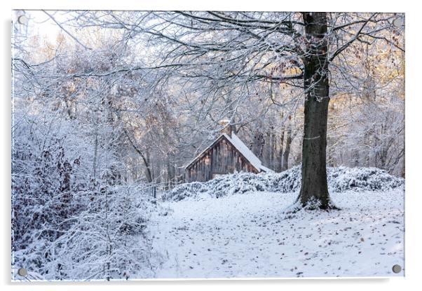 Cabin in the Woods   Acrylic by Graham Custance