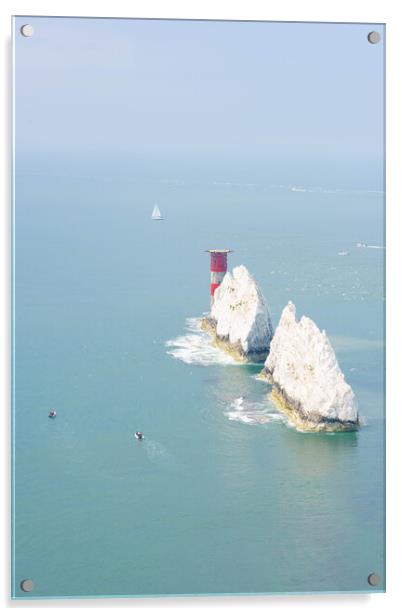 The Needles, Isle of Wight Acrylic by Graham Custance