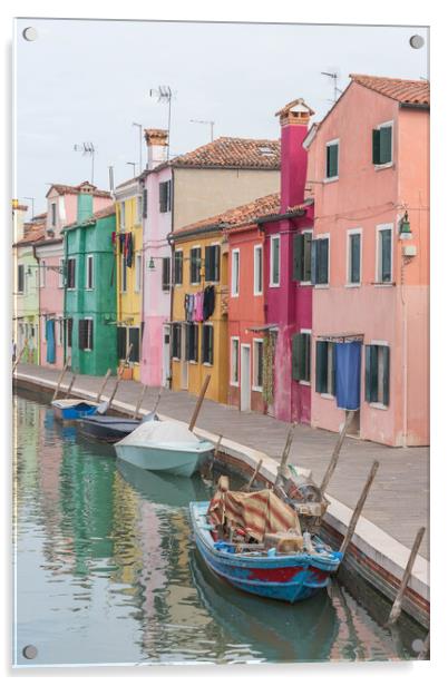 Colours of Burano  Acrylic by Graham Custance
