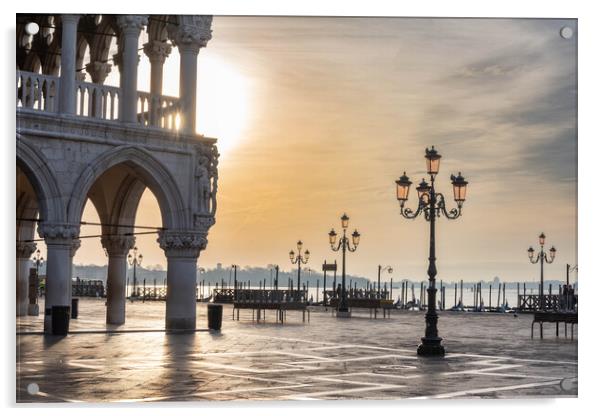 St Mark's Square, Venice Acrylic by Graham Custance