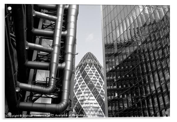 The Gherkin Acrylic by Graham Custance