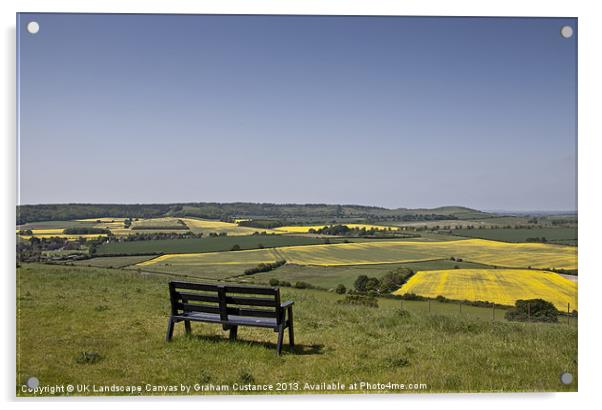 English Countryside Acrylic by Graham Custance