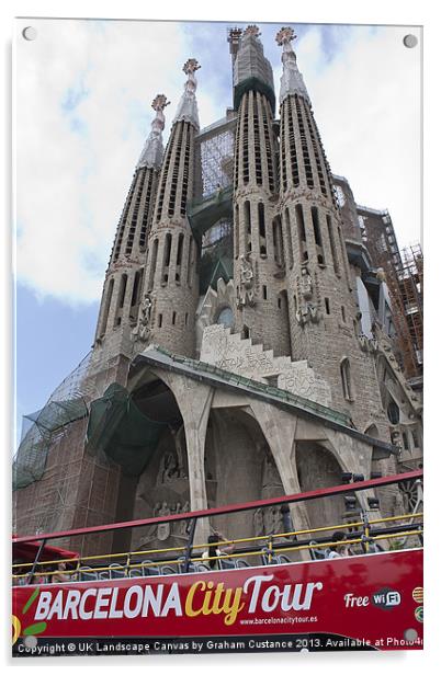 Sagrada Familia, Barcelona Acrylic by Graham Custance