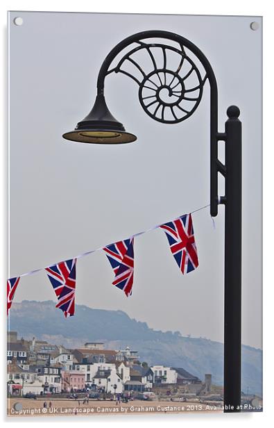 Lyme Regis Acrylic by Graham Custance