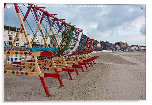 Weymouth Beach Acrylic by Graham Custance