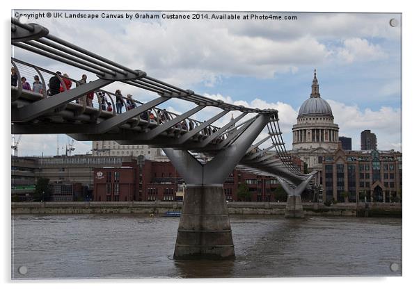 Millennium Bridge Acrylic by Graham Custance