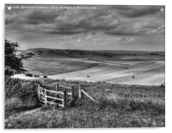 Ivinghoe Beacon Acrylic by Graham Custance