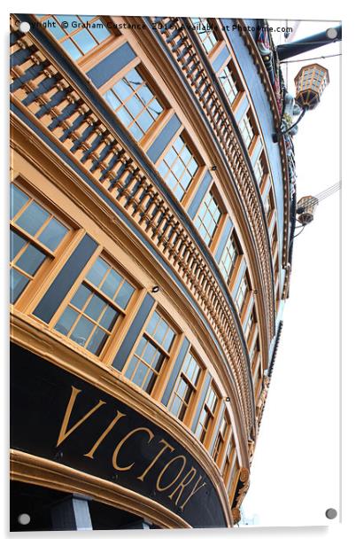 HMS Victory Acrylic by Graham Custance