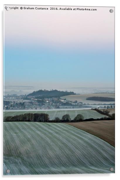 Dunstable Downs  Acrylic by Graham Custance