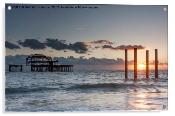 West Pier Brighton Acrylic by Graham Custance