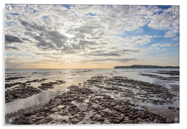 Compton Bay, Isle of Wight Acrylic by Graham Custance