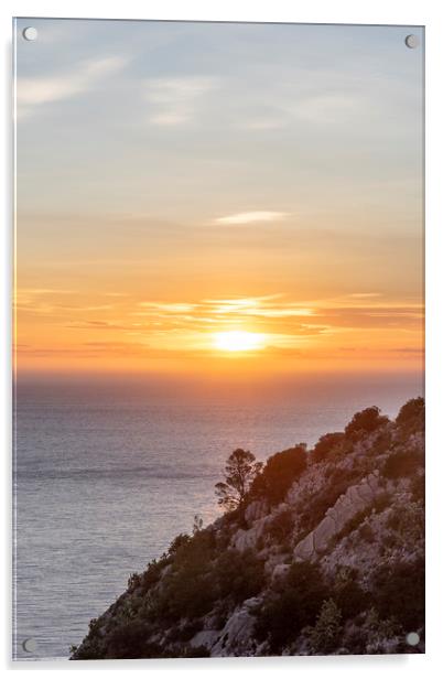 Sunset in Ibiza Acrylic by Graham Custance
