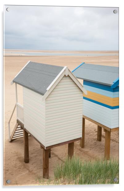 Wells-next-the-Sea beach huts Acrylic by Graham Custance