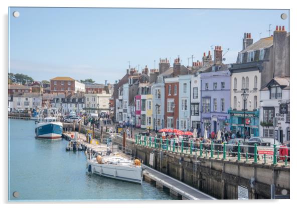 Weymouth Harbour Acrylic by Graham Custance