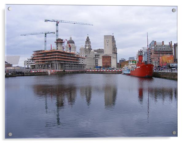 Liverpool - Canning Dock Acrylic by Shoshan Photography 