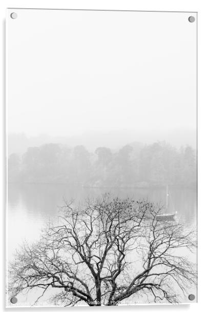 Windermere early morning mist Acrylic by Graham Moore