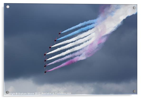 Aerobatic team Acrylic by Graham Moore