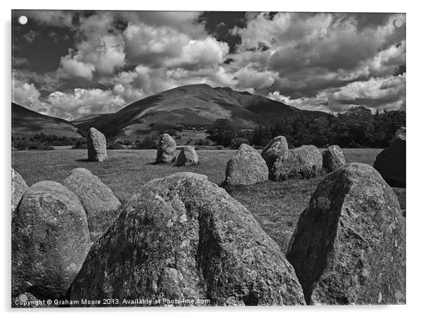 Castlerigg Stone Circle Acrylic by Graham Moore
