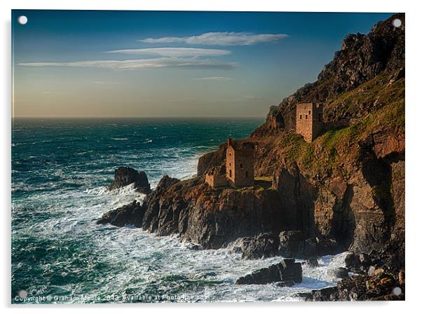 Botallack tin mine Acrylic by Graham Moore