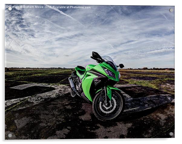 Sports motorbike Acrylic by Graham Moore