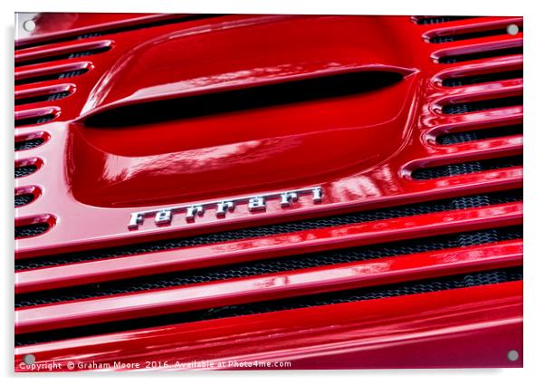 Ferrari Acrylic by Graham Moore